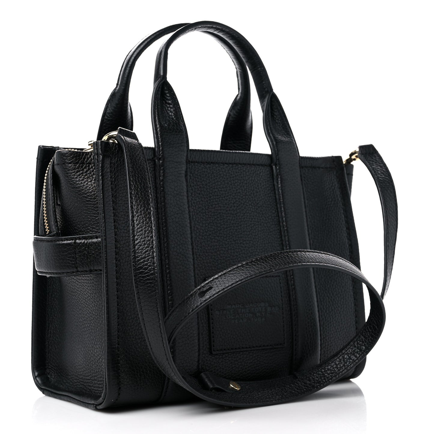 Grained Calfskin Small The Tote Bag Black