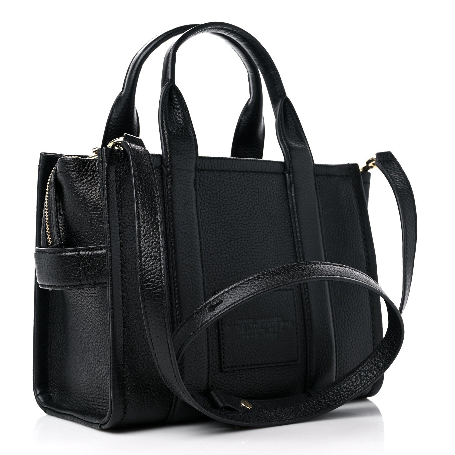 Marc Jacobs Grained Calfskin Small The Tote Bag Black 3 of 10