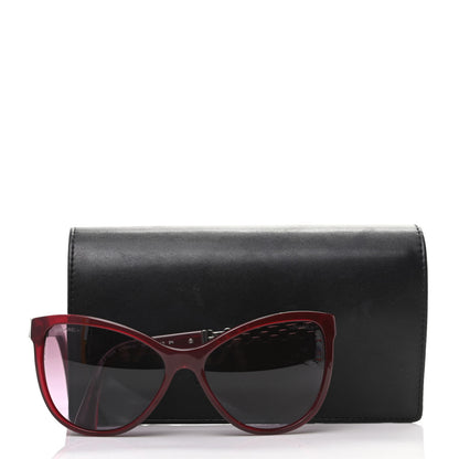 Chanel Acetate Cat Eye Chain Sunglasses 5326 Red 8 of 8