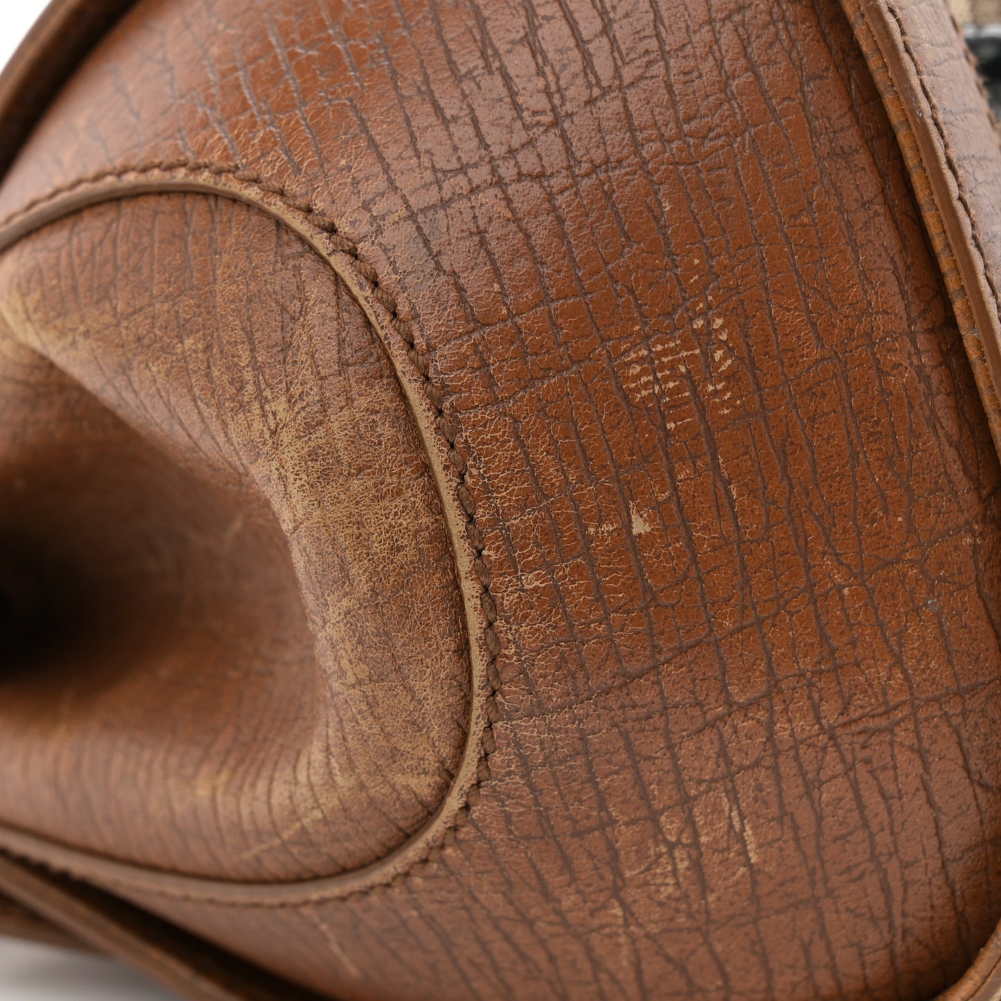 Monogram Bamboo Bullet Satchel Brown