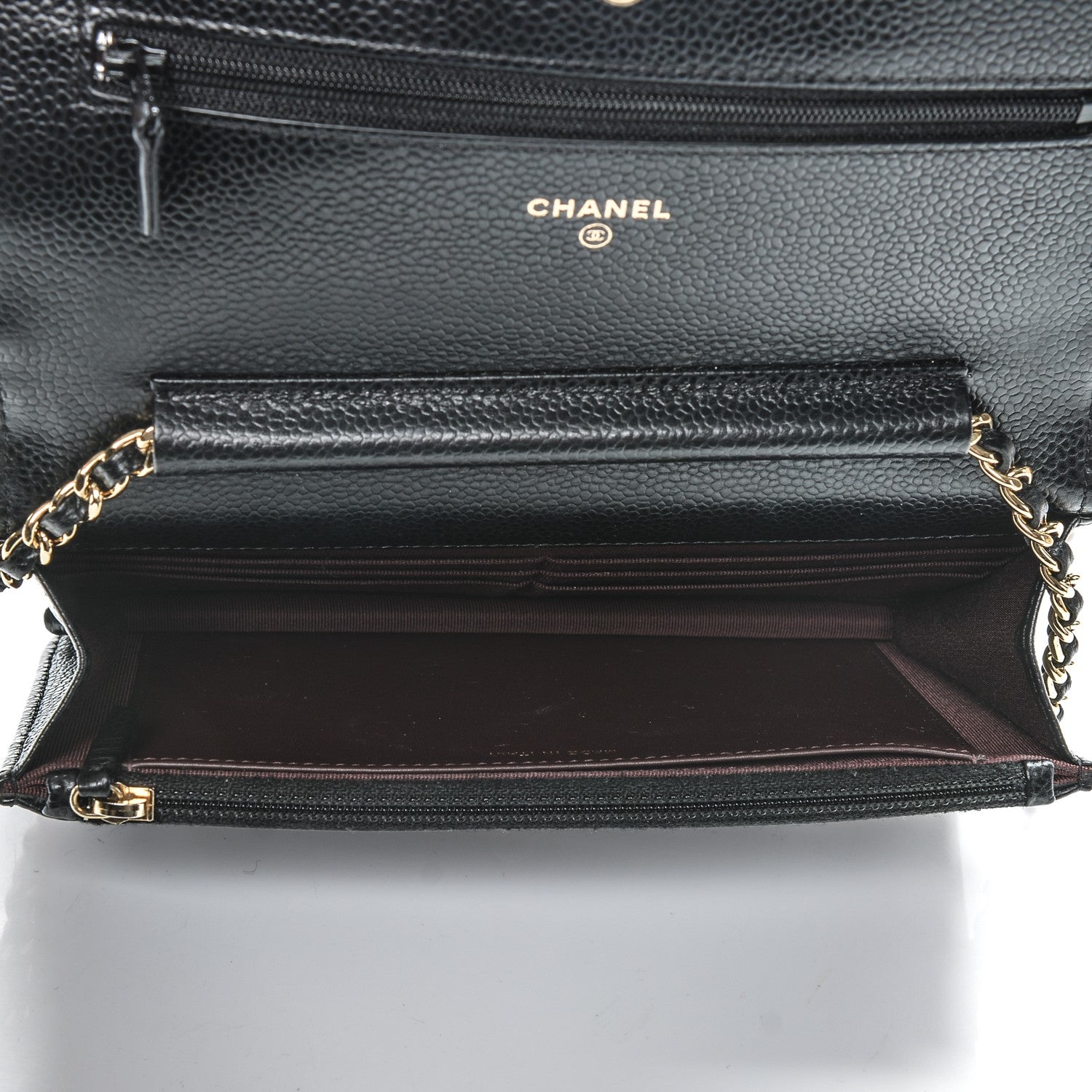 Chanel Caviar Quilted Wallet On Chain WOC Black 5 of 8