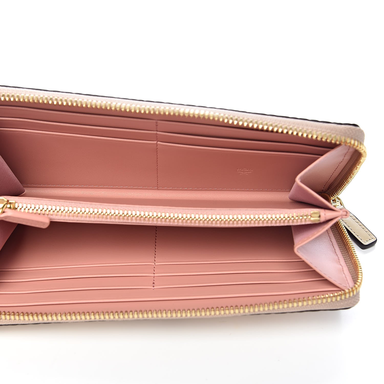 MCM Visetos Rabbit Zip Around Large Wallet Beige 5 of 6