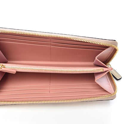 MCM Visetos Rabbit Zip Around Large Wallet Beige 5 of 6