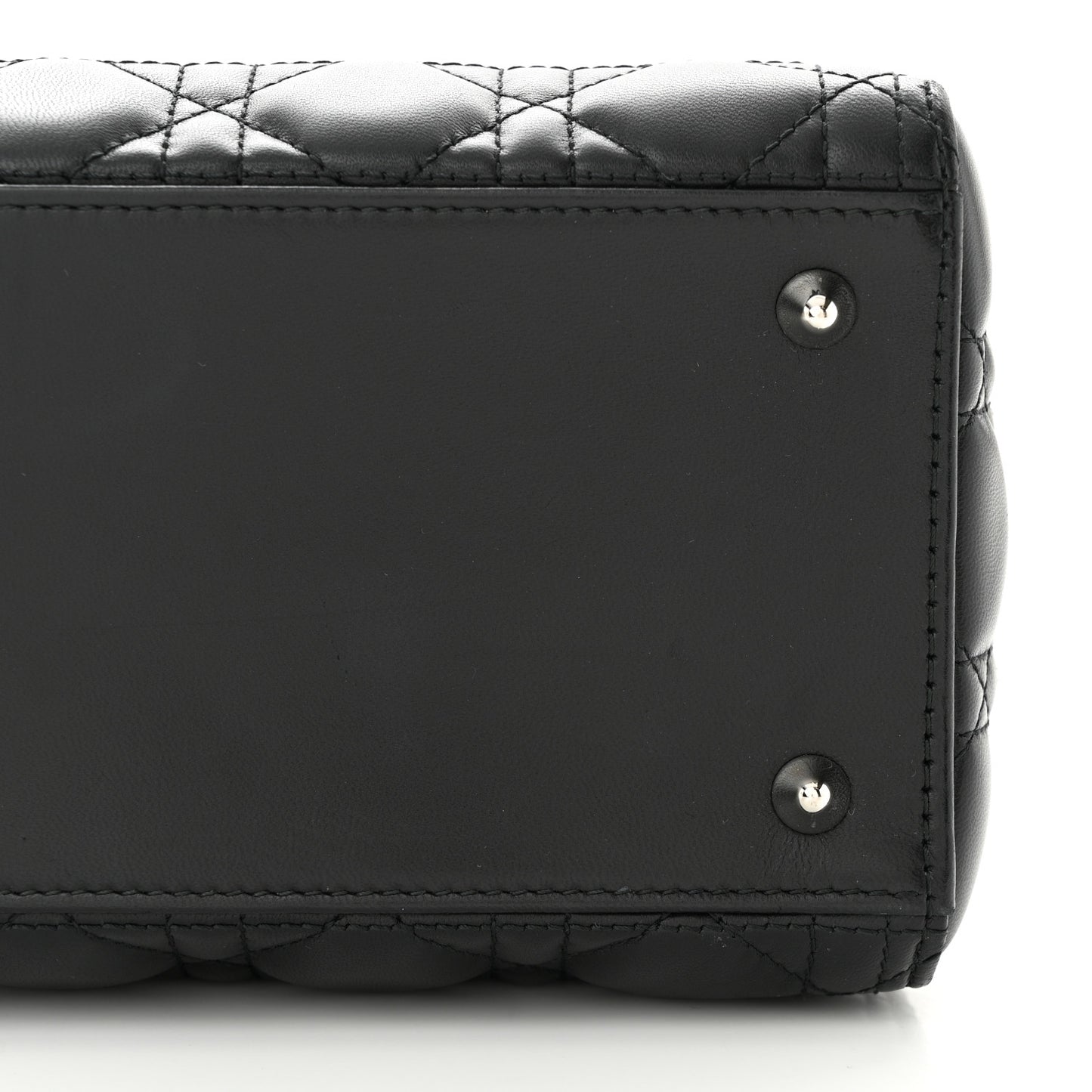 Lambskin Cannage Medium Lady Dior Black
