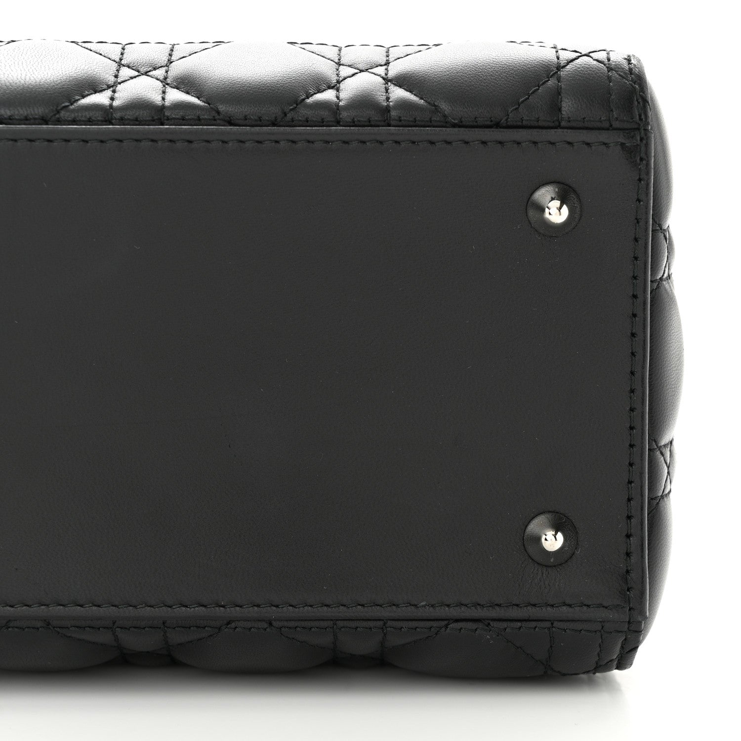 Christian Dior Lambskin Cannage Medium Lady Dior Black 11 of 11