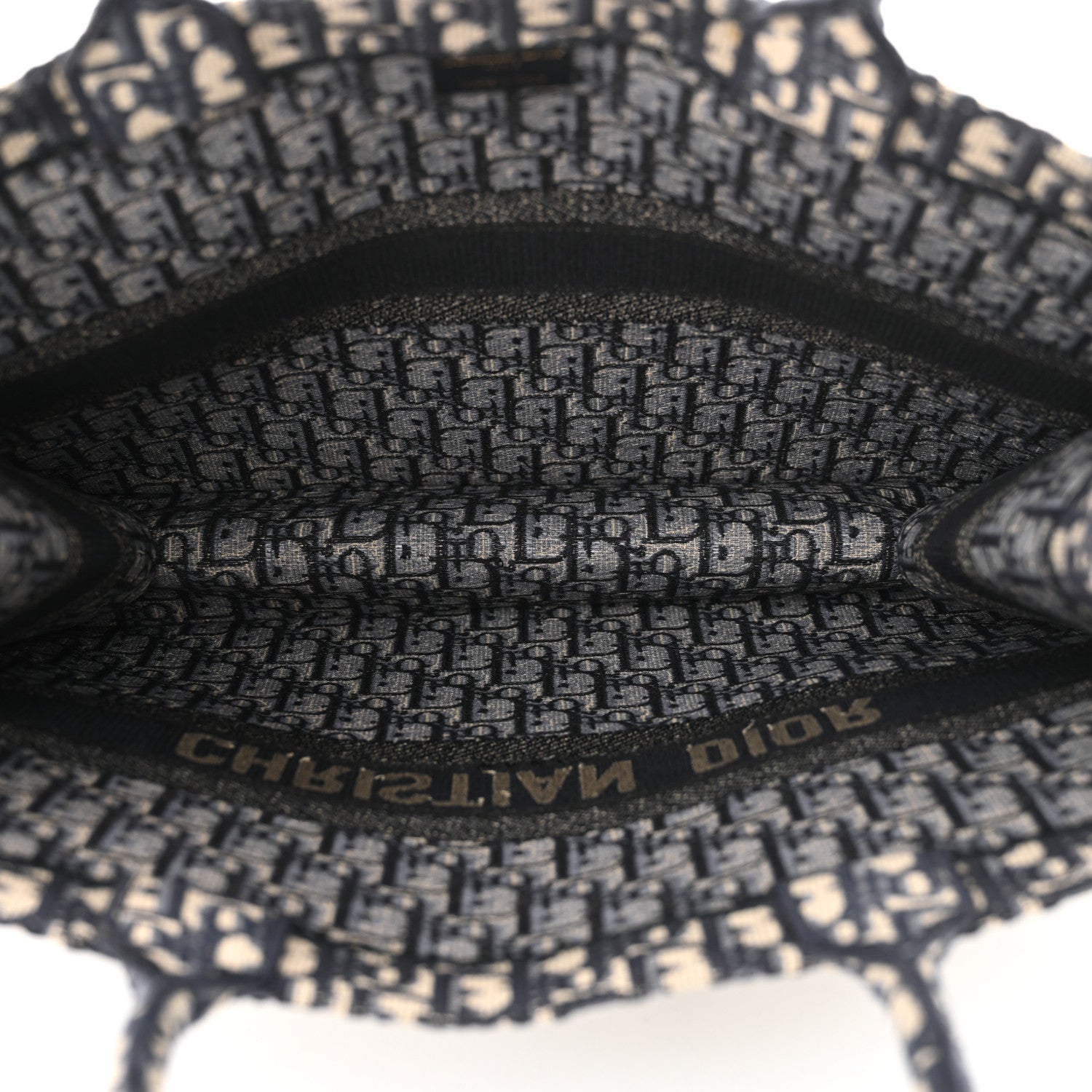 Christian Dior Oblique Large Book Tote Blue Multicolor 5 of 12