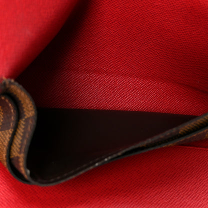 Louis Vuitton Damier Ebene Josephine Wallet Red 6 of 14