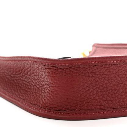 Hermes Taurillon Clemence Evelyne TPM Rouge H 9 of 11