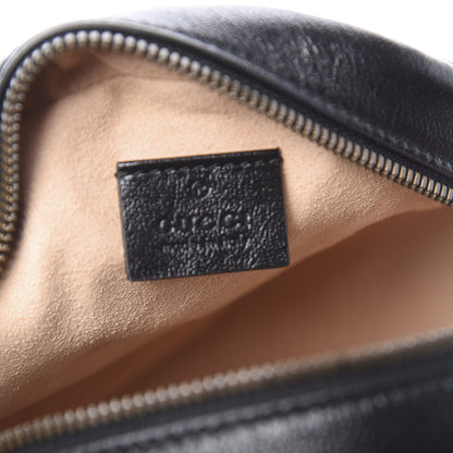Gucci Azalea Calfskin Matelasse Diagonal Patchwork Mini Torchon GG Marmont Round Shoulder Bag Black Beige Romantic Cerise 6 of 10
