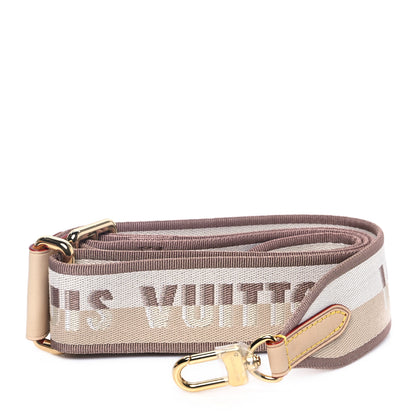 Louis Vuitton Jacquard Speedy Bandouliere 20 Shoulder Strap Beige 1 of 3