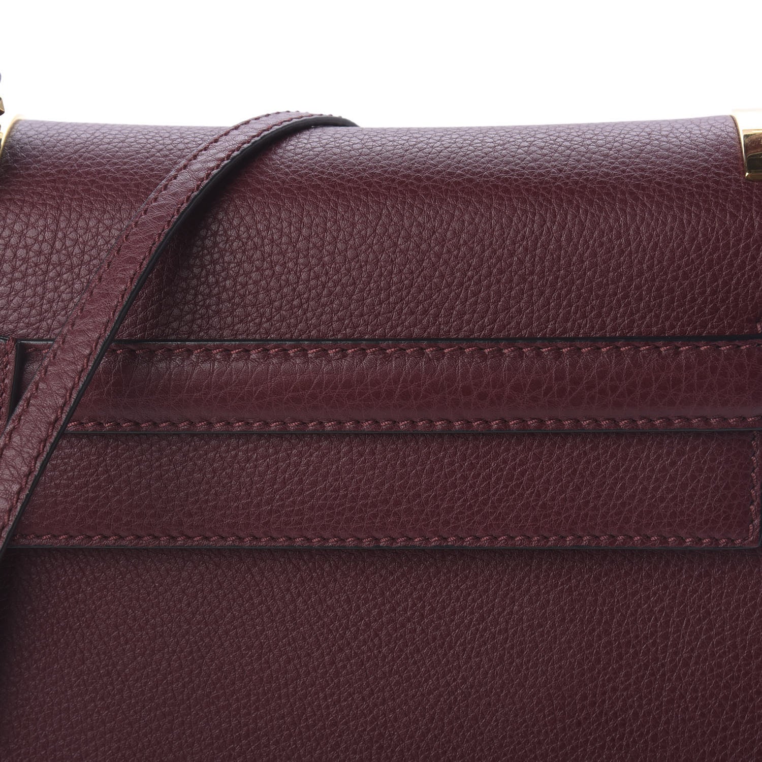 Valentino Garavani Grainy Calfskin Small My Rockstud Frame Bag Rubin 9 of 9