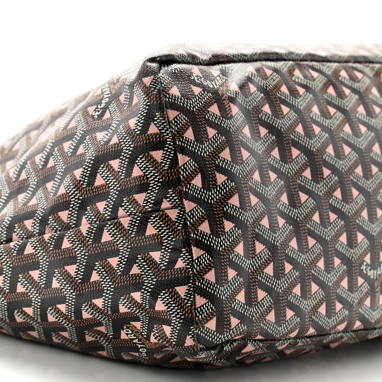 Goyard Goyardine Saint Louis Claire Voie PM Black Pink 10 of 12