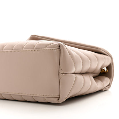 Saint Laurent Calfskin Y Quilted Monogram Small Loulou Chain Satchel Light Natural 10 of 10