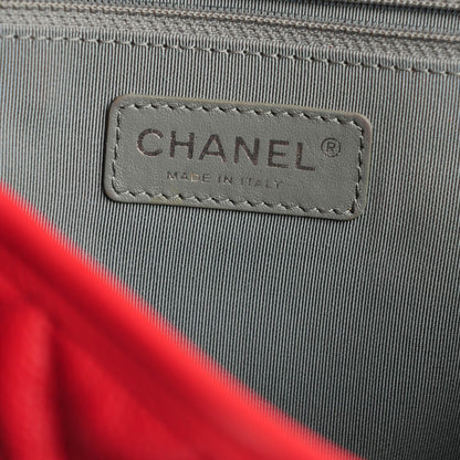 Chanel Caviar Quilted Medium French Riviera Flap Red 6 of 8