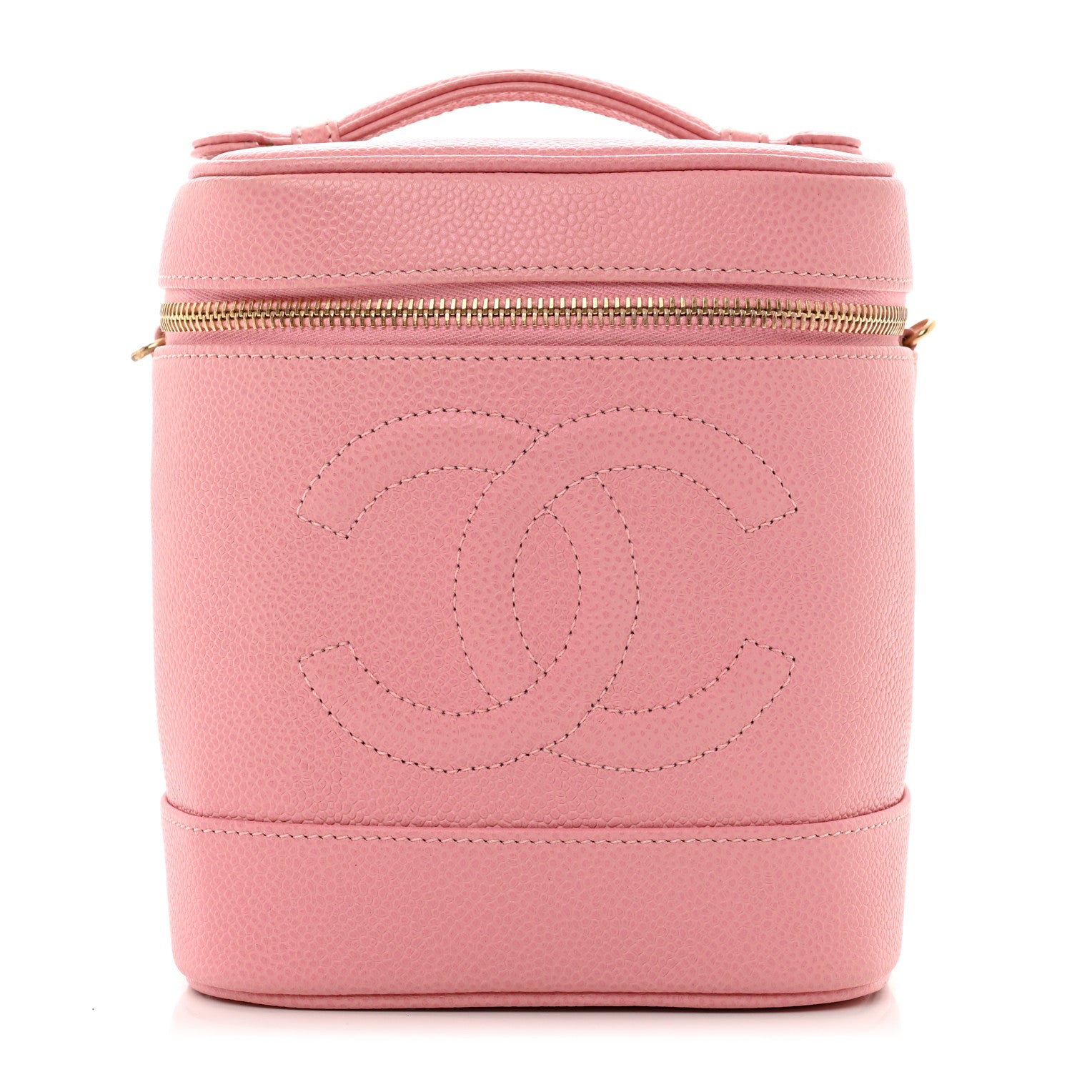 Chanel Caviar Vanity Cosmetic Case Pink 1 of 9