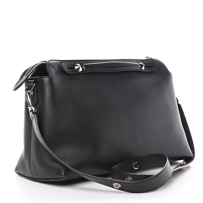 Fendi Vitello Dolce Large By The Way Boston Bag Black 2 of 12