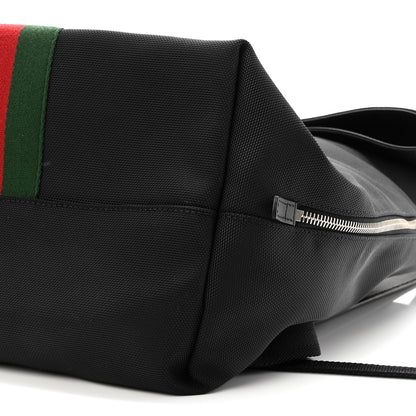 Gucci Techno Canvas Web Single Buckle Backpack Black 10 of 10