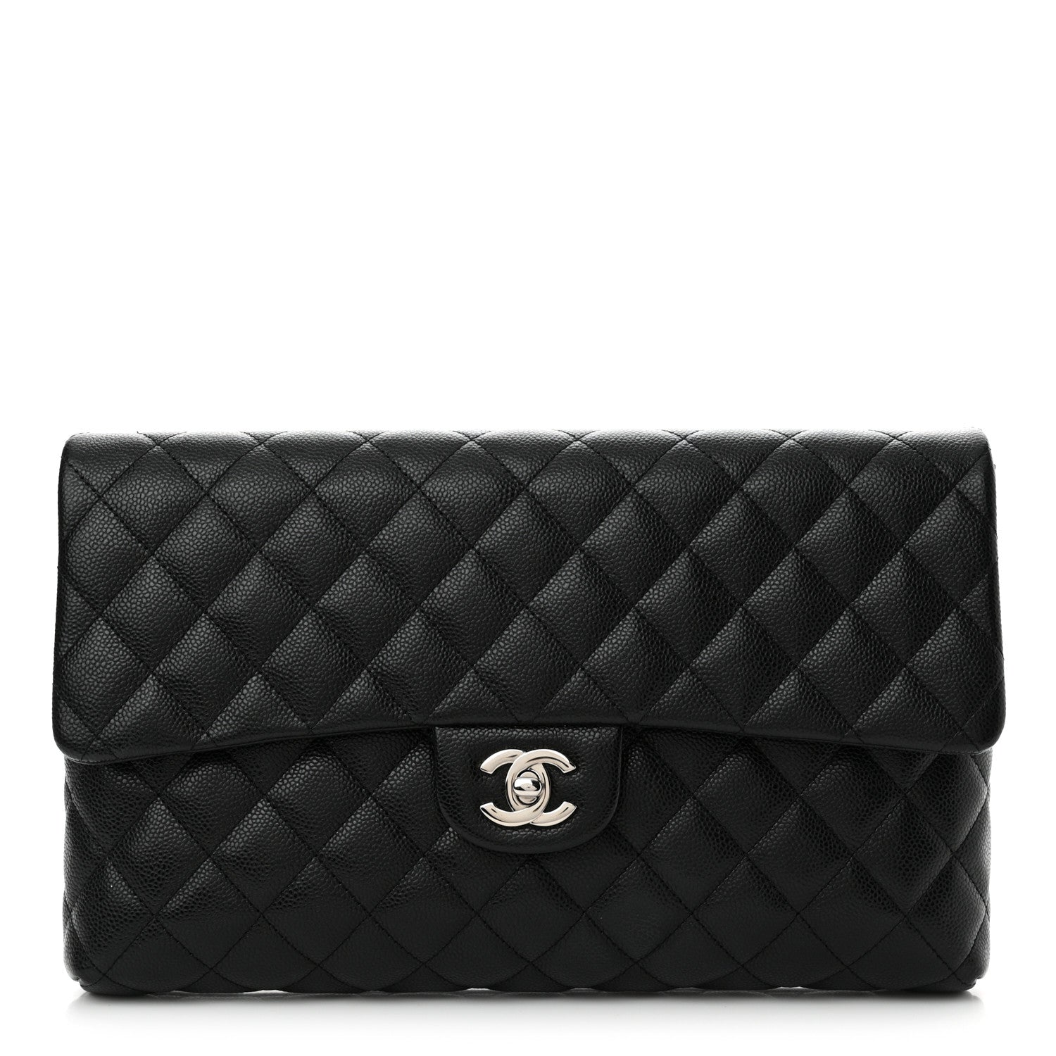 Chanel Caviar Quilted Flap Clutch Black 1 of 11