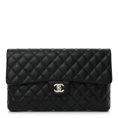 Chanel Caviar Quilted Flap Clutch Black 1 of 11