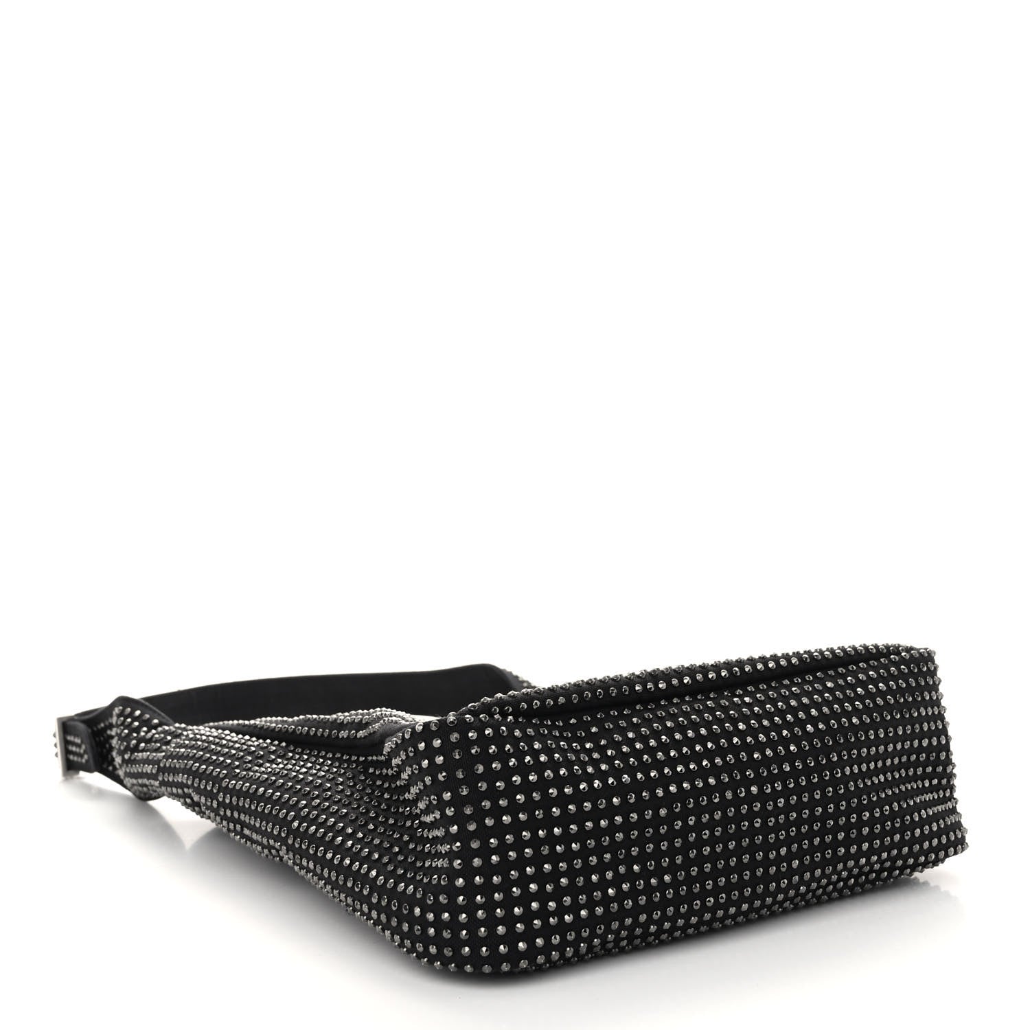 Saint Laurent Cotton Studded Le 5 A 7 Soft Hobo Black 4 of 10