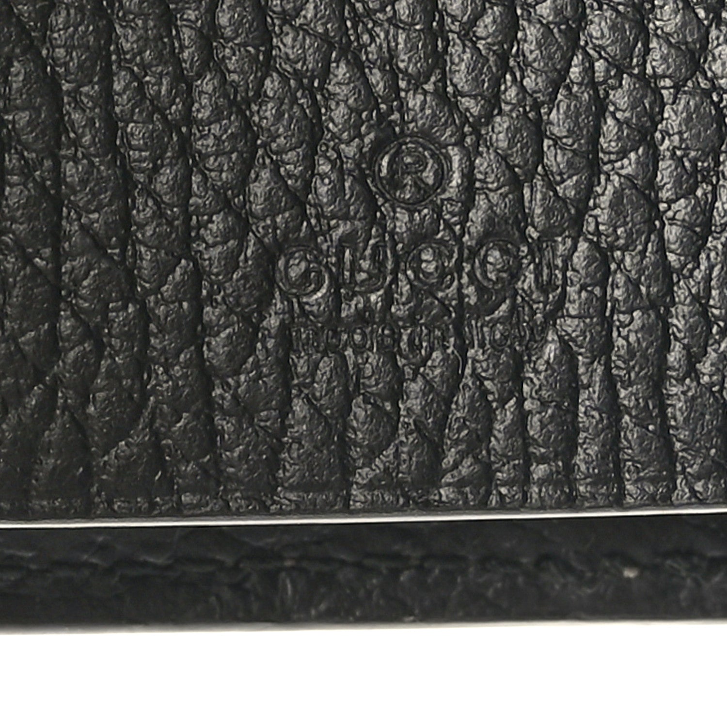 Gucci Dollar Calfskin GG Supreme Monogram GG Marmont 6 Key Holder Case Black Beige Ebony 6 of 7