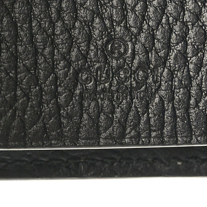 Gucci Dollar Calfskin GG Supreme Monogram GG Marmont 6 Key Holder Case Black Beige Ebony 6 of 7