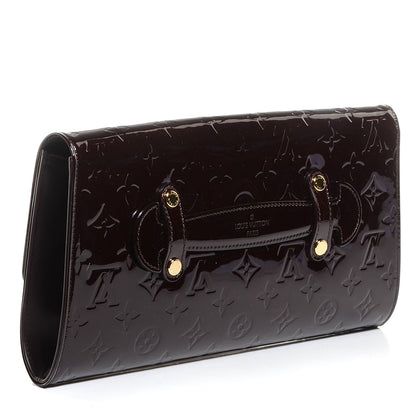 Louis Vuitton Vernis Robertson Clutch Amarante 3 of 8
