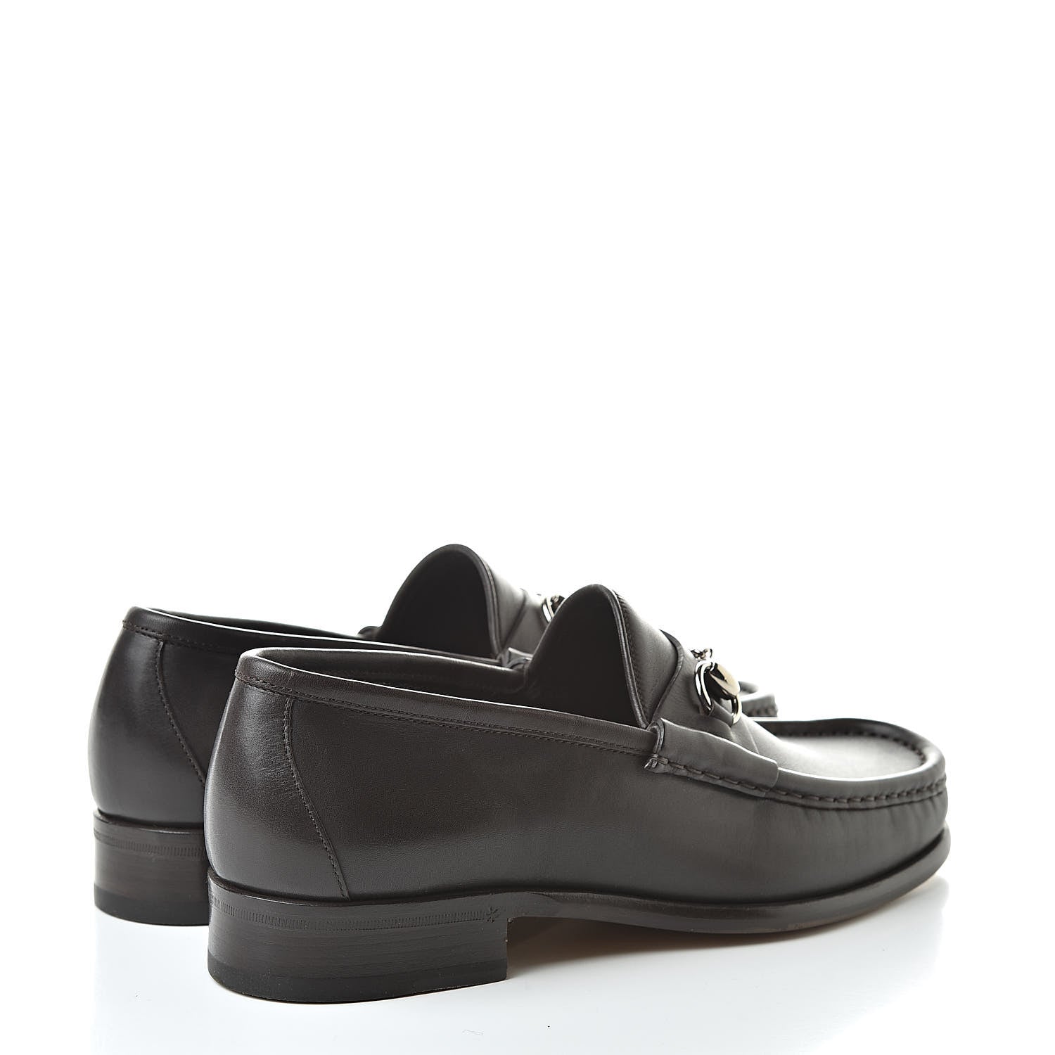 Gucci Calfskin Mens 1953 Horsebit Loafers 41 Marrone 4 of 9