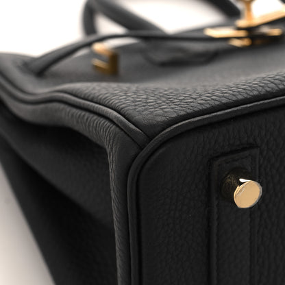 Hermes Togo Birkin 25 Black 8 of 12
