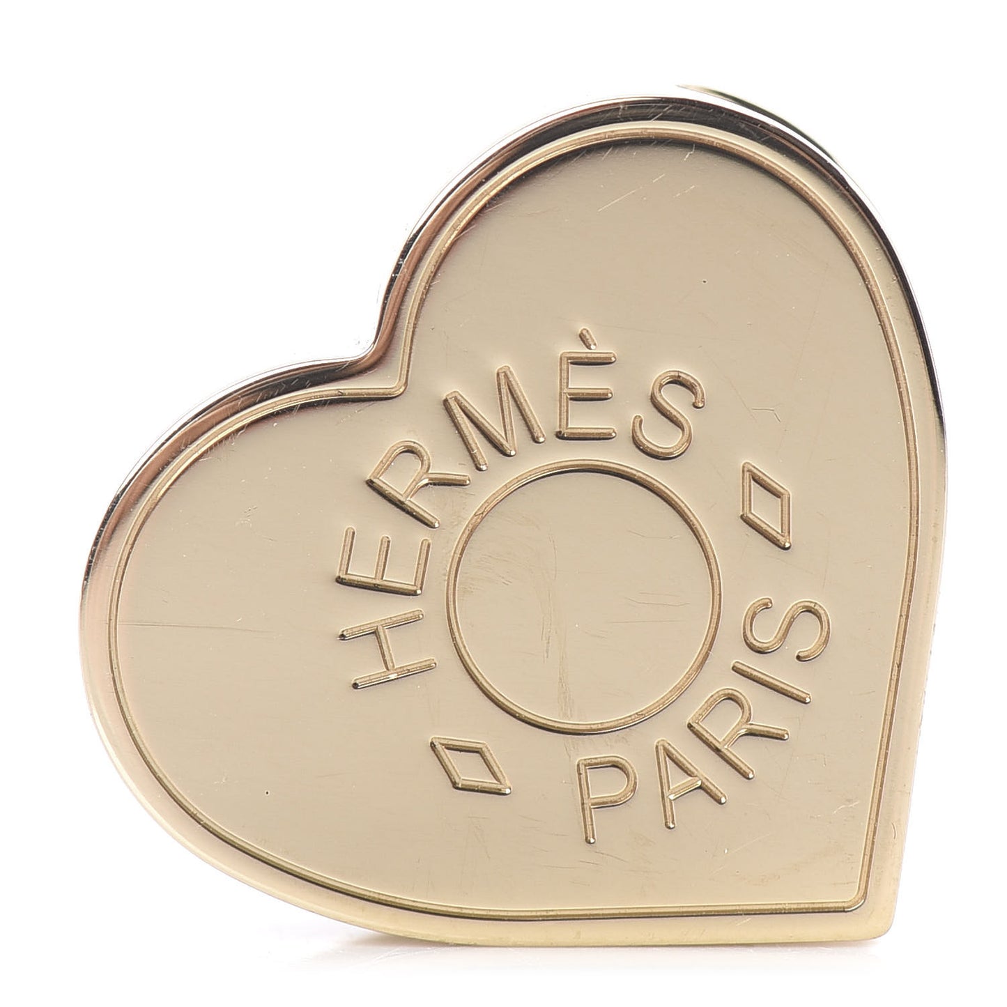 Permabrass Mini Coeur Scarf Ring