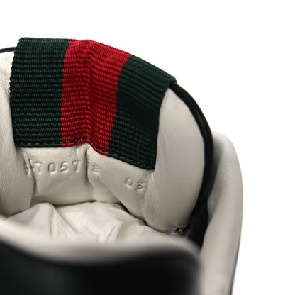 Gucci Calfskin Suede GG Monogram Re-Web Womens Sneakers 38 White Black 10 of 11