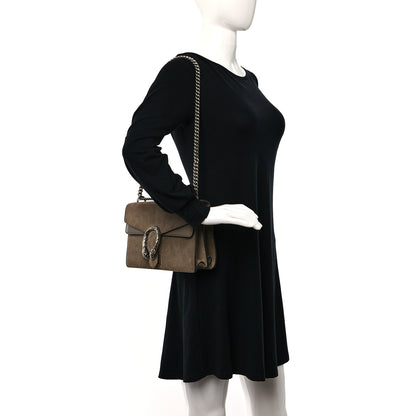 Gucci Suede Small Dionysus Shoulder Bag Taupe 2 of 8