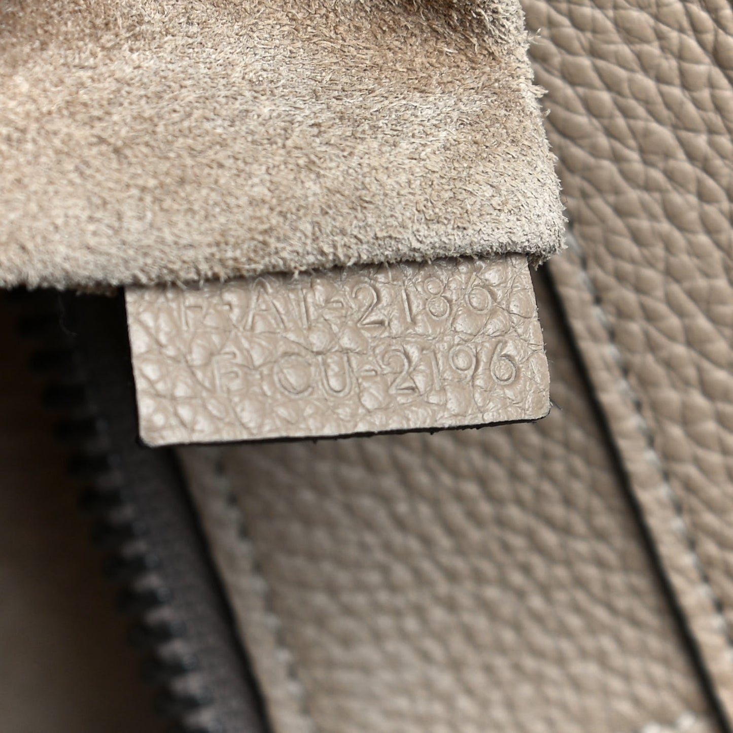 Drummed Calfskin Mini Luggage Dune