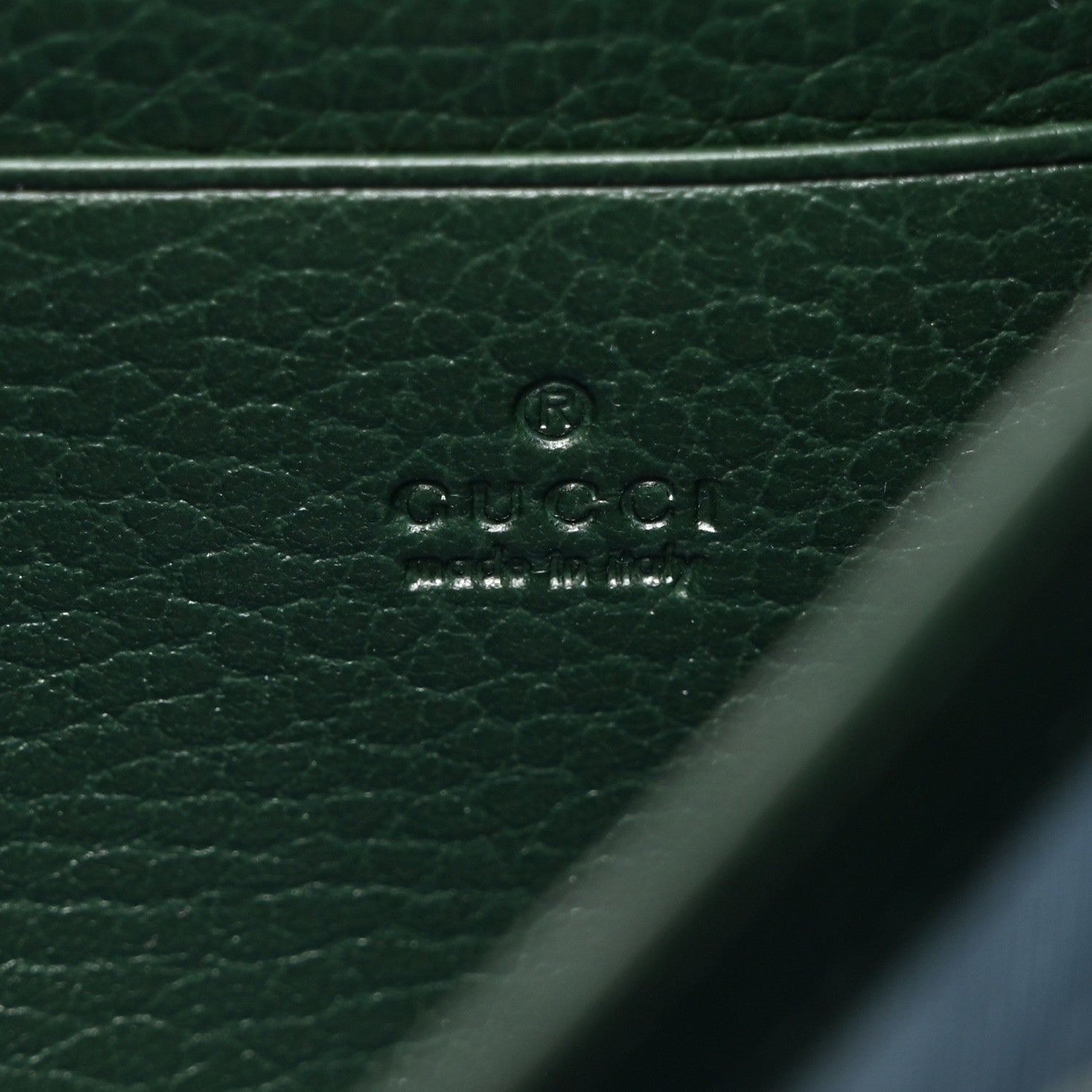 Gucci Calfskin Garden Dionysus Chain Wallet Emerald 7 of 10