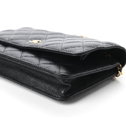 Chanel Caviar Quilted Wallet On Chain WOC Black 7 of 12