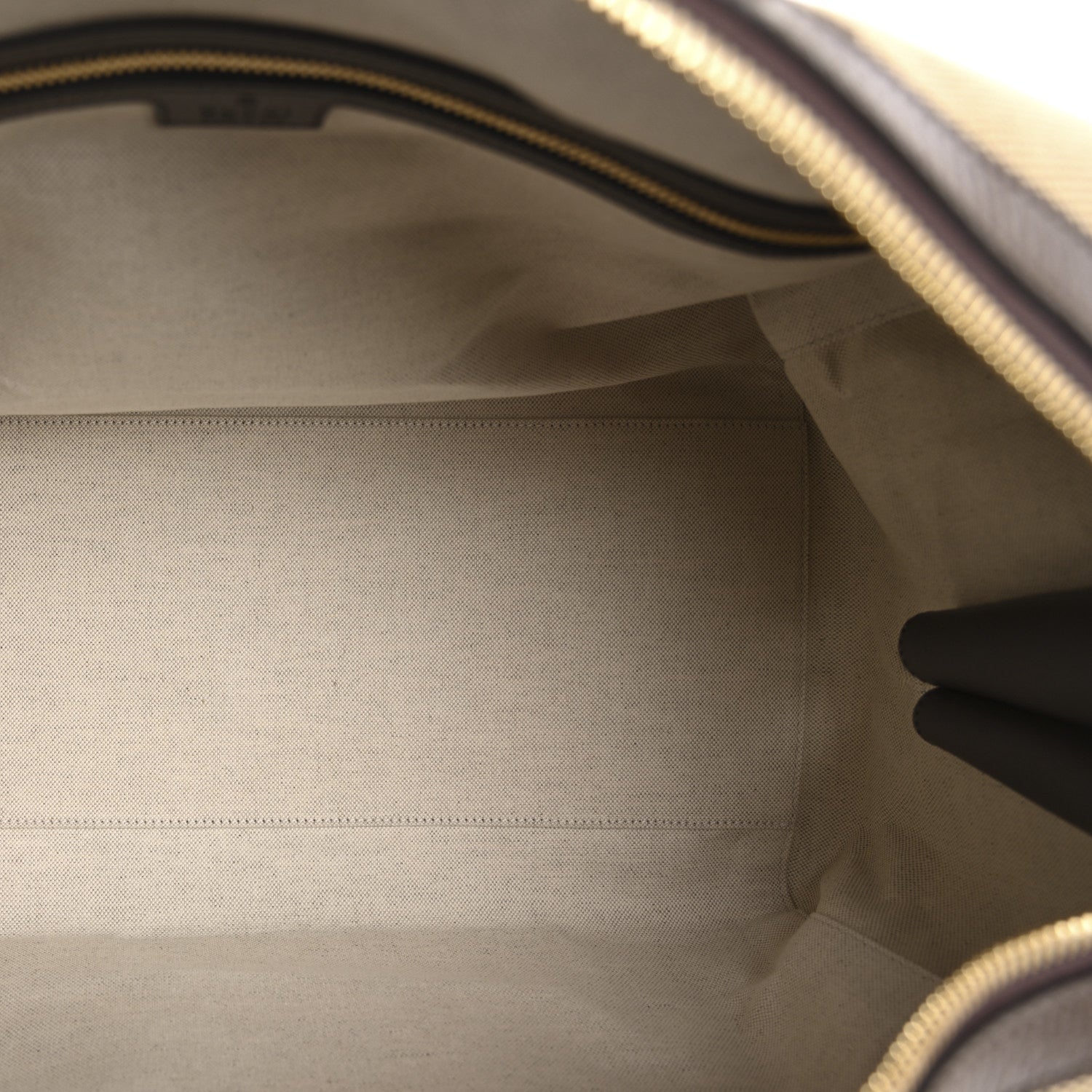 Gucci Monogram Jumbo GG Textured Dollar Calfskin Web Medium Duffle Bag Camel Ebony 4 of 9