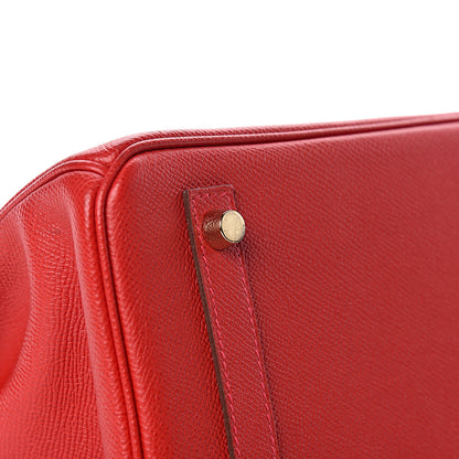 Hermes Epsom Birkin 30 Rouge Casaque 35 of 38