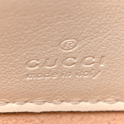 Gucci Textured Calfskin Web Mini Rajah Slim Flap Shoulder Bag Mystic White 7 of 14