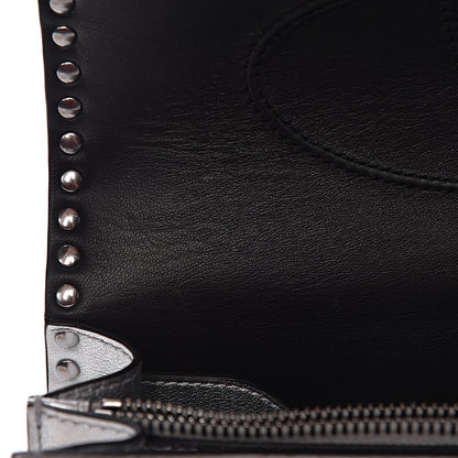 Valentino Garavani Metallic Calfskin Small Rockstud No Limit Shoulder Bag Silver 7 of 13