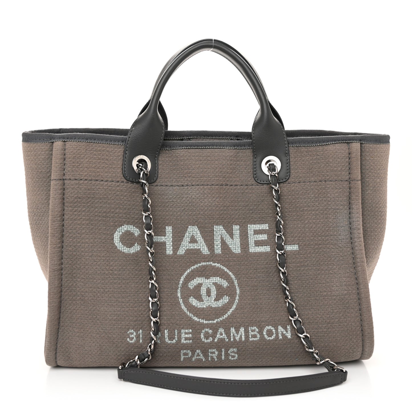 Mixed Fibers Small Deauville Tote Grey