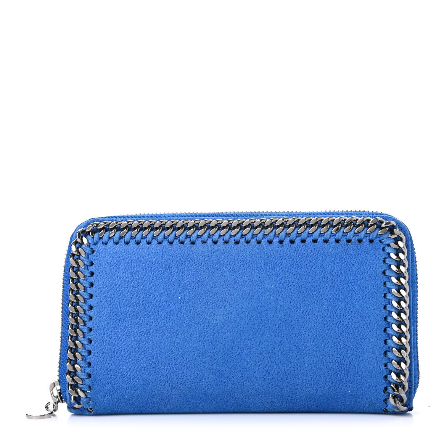 Stella McCartney Shaggy Deer Falabella Zip Around Wallet Blue 1 of 6