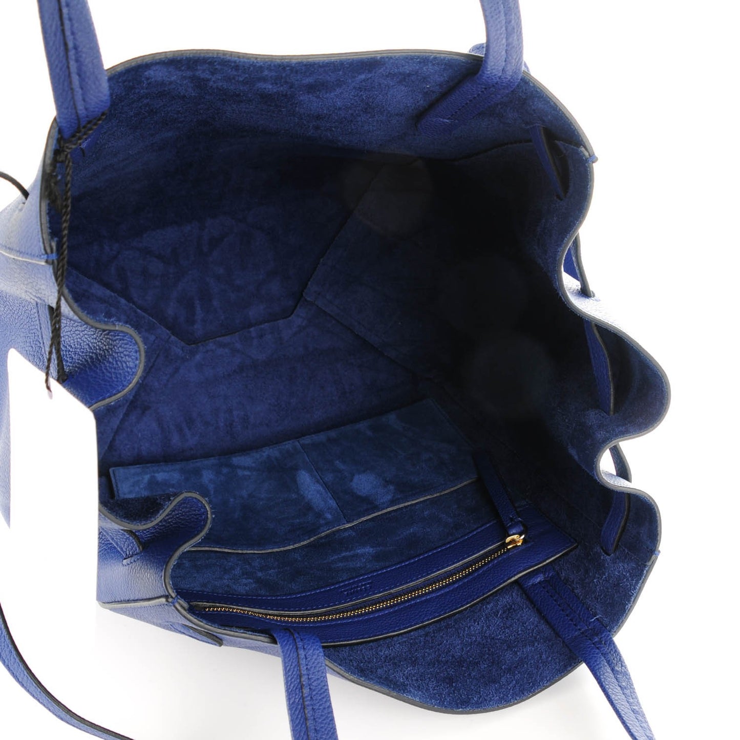 Soft Grained Calfskin Small Belt Cabas Phantom Indigo