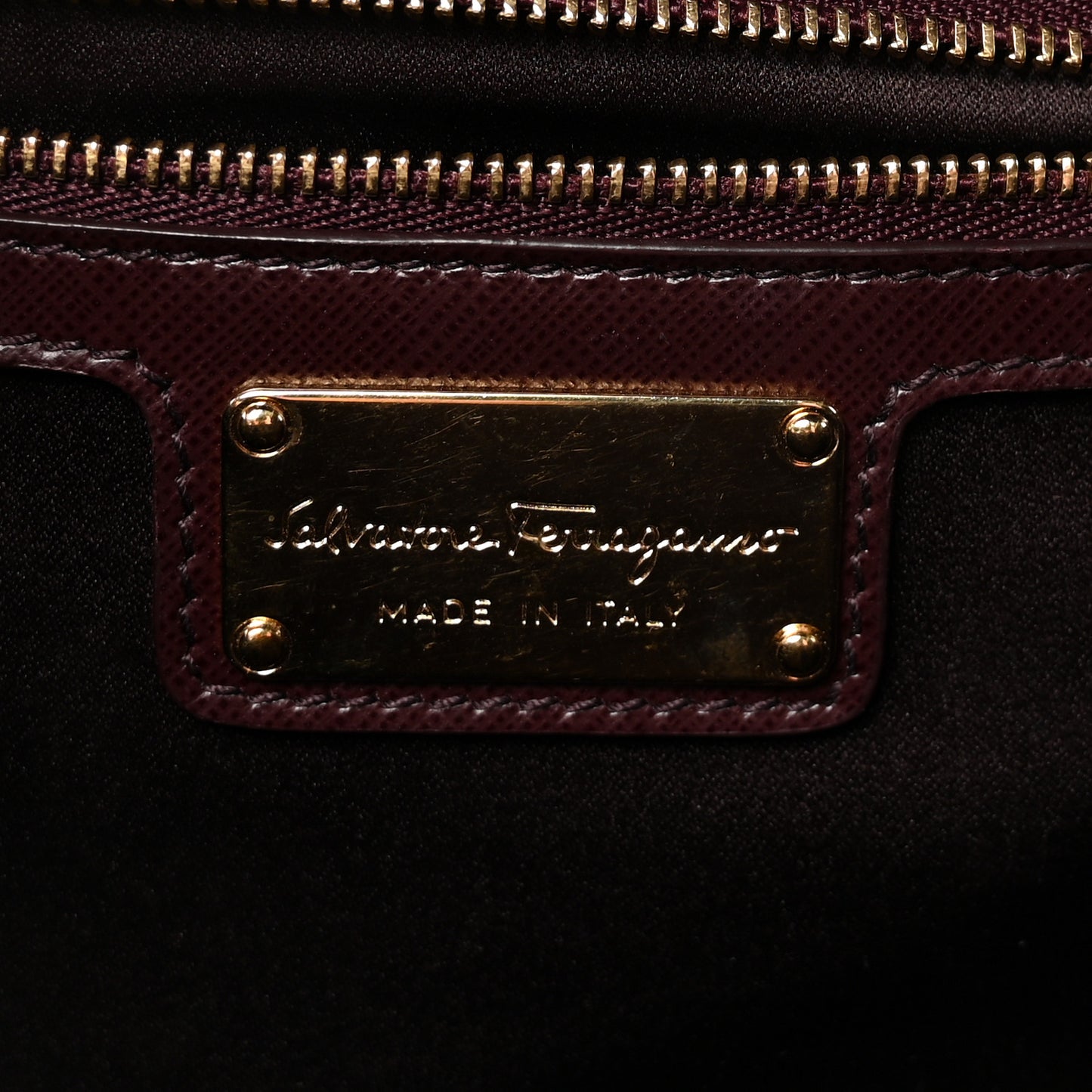 Hammered Calfskin Vara Bow Chain Flap Crossbody  Pink Purple