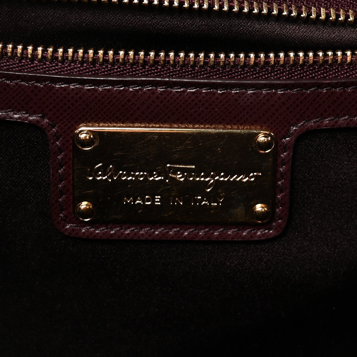 Salvatore Ferragamo Hammered Calfskin Vara Bow Chain Flap Crossbody  Pink Purple 6 of 9