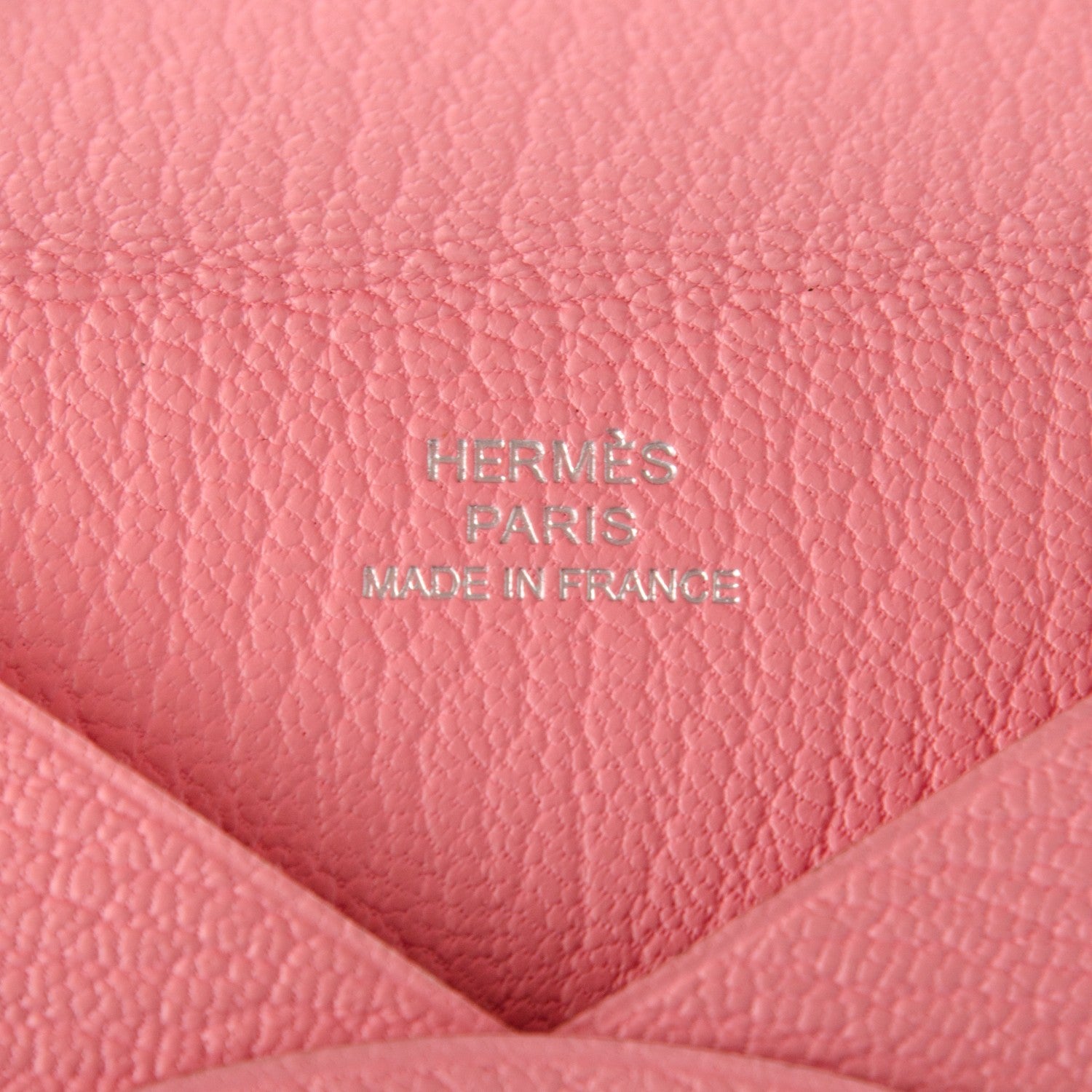 Hermes Chevre Mysore Calvi Card Case Rose Confetti 6 of 8