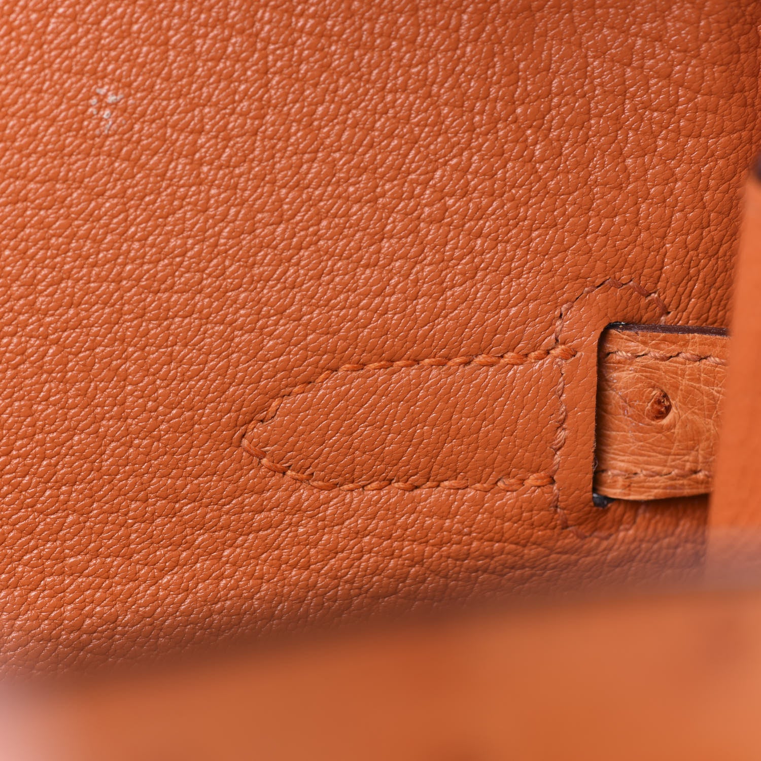 Hermes Ostrich Birkin 35 Orange 28 of 41