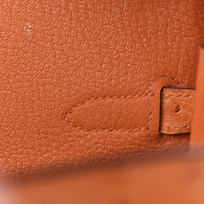 Hermes Ostrich Birkin 35 Orange 28 of 41
