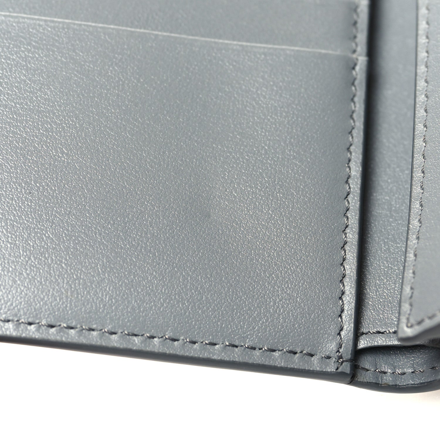 Celine Grained Calfskin Medium Multifunction Strap Wallet Grey Chalk 10 of 11