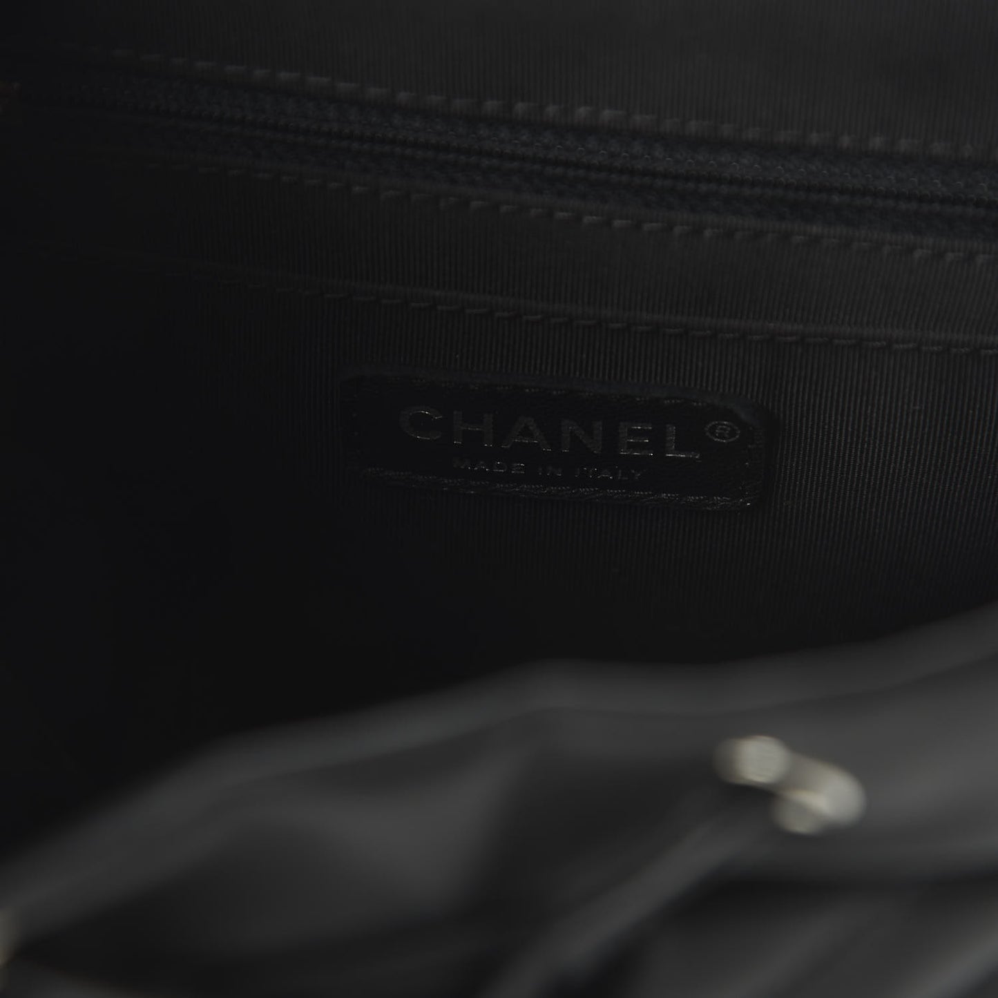 Calfskin Chevron Quilted Small Urban Spirit Backpack Black