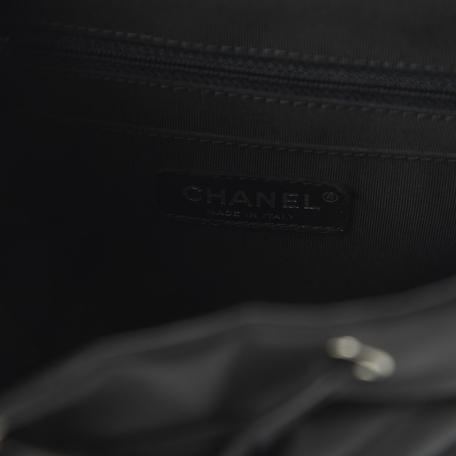 Chanel Calfskin Chevron Quilted Small Urban Spirit Backpack Black 7 of 10